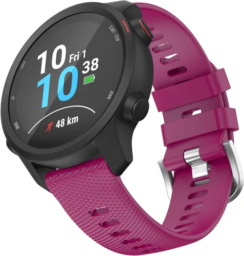 Vista 10 de OVERSTEP Correa de reloj para Garmin Venu 2 Plus/Venu SQ/Forerunner 645/245 Correa de muñeca de liberación rápida para Garmin Vivoactive 3