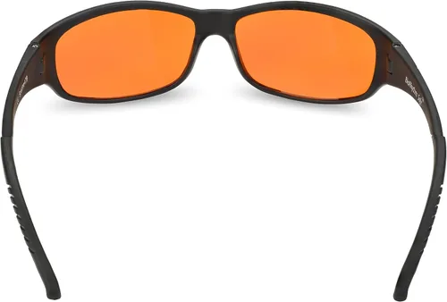 Vista 3 de Anteojos ámbar bloqueo de azul para dormir, BioRhythm Safe(TM), anteojos para la noche, anteojos especiales teñido de naranja para ayudarte a dormir