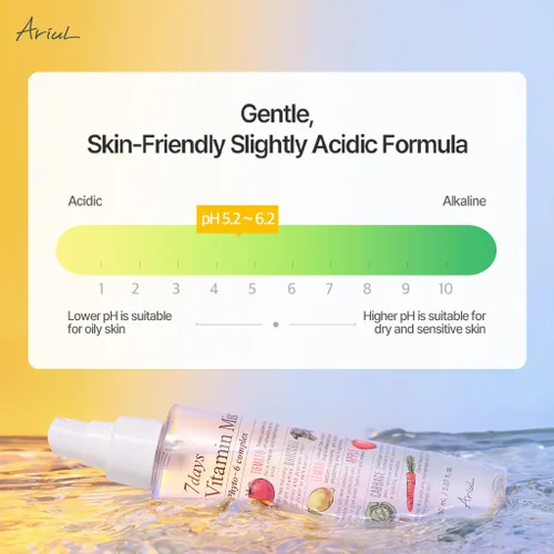 Vista 4 de Ariul 7 Days Vitamin Mist 5.07 fl. oz. All Natural Green Graded Nutrients Facial Toner Spray hidratante – Biotina, niacinamida, riboflavina, ácido