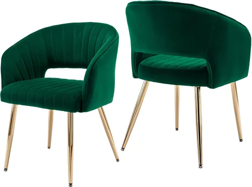 Vista 26 de KCC Silla de Escritorio Moderna de Terciopelo Sillón de Acento Tapizado Sillas Copetudas Sillas de Comedor, Sillas de Tocador Copetudas Silla