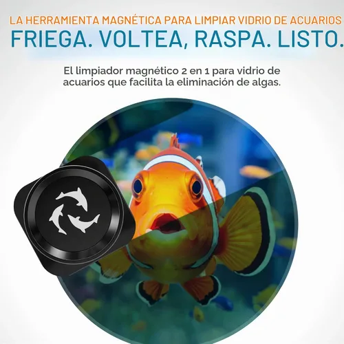 Vista 2 de Flipper - Limpiador magnético de vidrio para acuario, rascador de algas