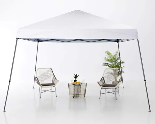 Vista 6 de ABCCANOPY - Toldo autodesplegable y estable para exteriores, base de 10 x 10 pies, parte superior de 8 x 8 pies, color blanco