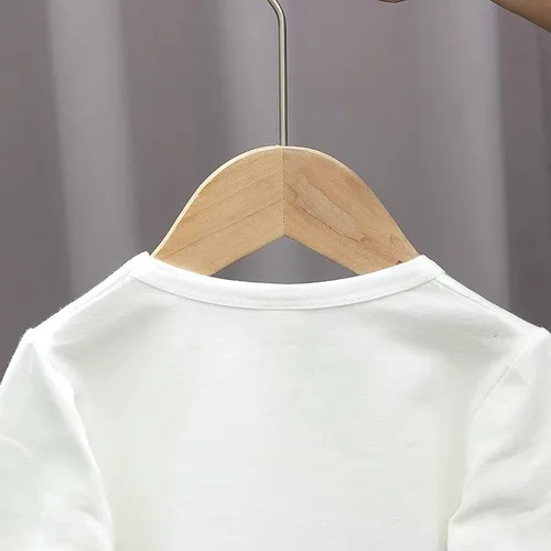 Vista 9 de Ropa deportiva para bebés, ropa para niños y niñas, chaqueta de béisbol+camiseta+pantalón, 3 piezas, ropa escolar para niños