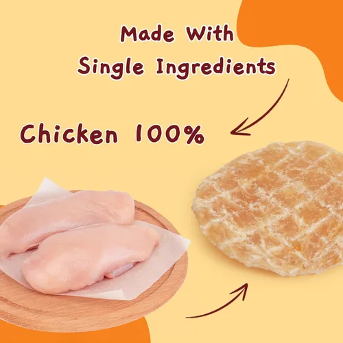 Vista 11 de Jungle Calling 32 unidades de golosinas de pollo con un solo ingrediente