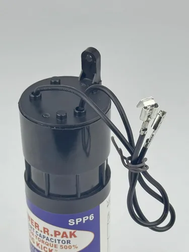 Vista 3 de Kit de arranque duro SPP6 Par de arranque 500% aumentado Ajuste universal para compresor HVAC Reemplaza TJ90HS6, AP4502872, 35702, DST-6