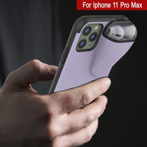 Vista 4 de Punkcase Funda para iPhone 11 Pro Max (serie TopPods) Funda delgada y duradera 2 en 1 diseñada para iPhone 11 Pro Max (6.5 pulgadas) Protege tu
