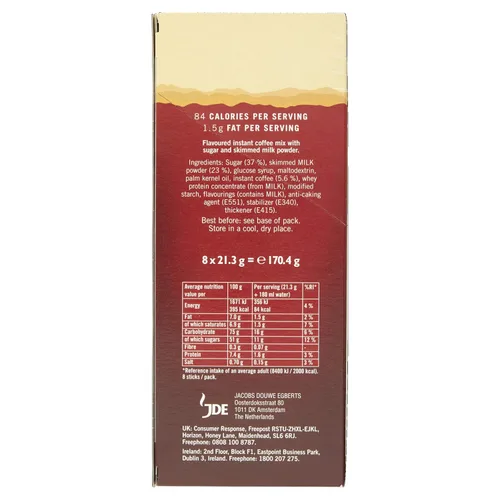 Vista 6 de Kenco Latte de vainilla helado instantáneo 8X21g