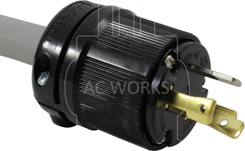 Vista 3 de AC WORKS Adaptador de carga de vehículos eléctricos para uso Tesla (L5-30 30A 1250V bloqueo a Tesla)