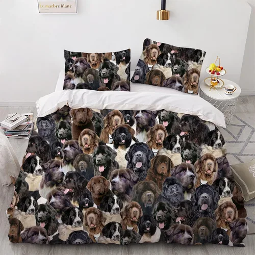 Vista 6 de Airedale Terrier - Juego de funda de edredón para amantes de los perros, juego de edredón para perros Bingley Terrier, juego de ropa de cama Perro