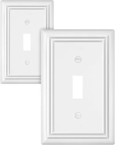 Vista 28 de Juego de 1 placa de pared de metal, bronce envejecido Midsize 1 Toggle 1 Decorator Combo Wall Plate for GFCI Outlets, Light Switches, Ideal for