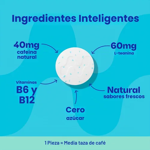 Vista 4 de Neuro Energy & Focus Mentas, menta, 72 unidades Peppermint