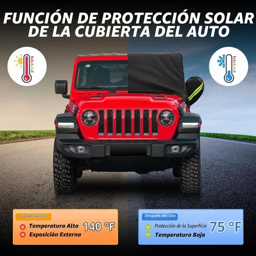 Vista 6 de Cubierta de cabina para Jeep Wrangler de 2 puertas 1987-2025 y superior