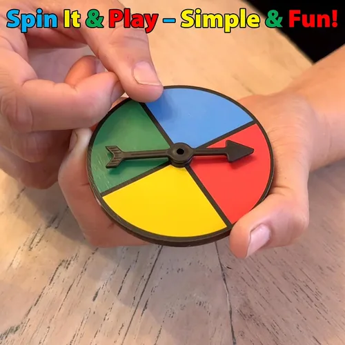 Vista 2 de Funwares Juego de apilamiento de madera Rainbow Stack con giro giratorio de color Spin, Pull the Matching Color & Stack, Builds Color Recognition