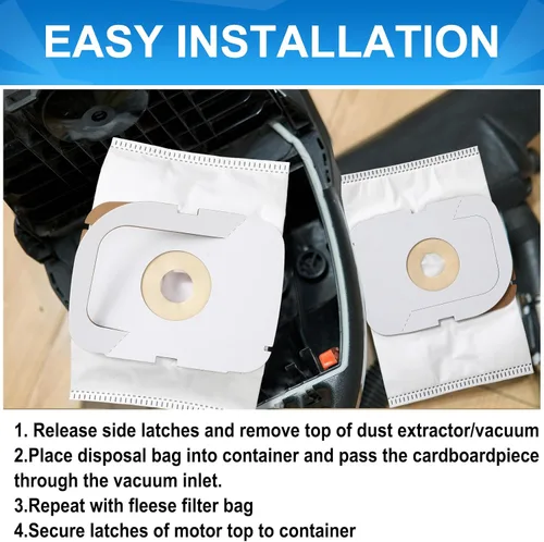 Vista 4 de Tondiamo Paquete de 12 bolsas para aspiradora compatibles con Aerus Lux Guardian Platinum Canister Cleaner Style P Bolsas de aspiradora, filtro