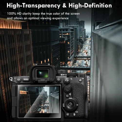 Vista 5 de Rieibi Protector de pantalla para cámara Hasselblad X2D/X2D II 100c (para accesorios), dureza 9H de 0.010 in, película de vidrio templado universal