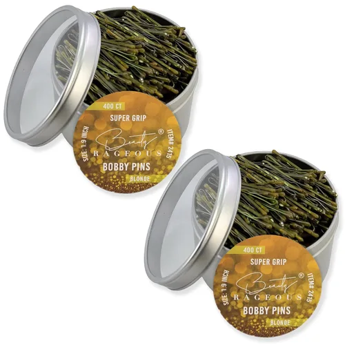 Vista 7 de Super Grip Bobby Pins - Alfileres para mujer de 1.9 pulgadas, fáciles, seguros, para todo tipo de cabello, práctica lata reutilizable