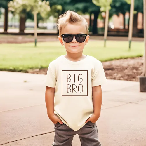 Vista 2 de Big Brother Again Birth Announcement Shirt for Boys Pregnancy Reveal Outfit