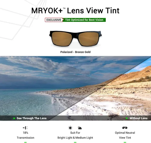 Vista 4 de Mryok Lentes de repuesto para Oakley Canteen 2014 OO9225 2.362 in - Opciones