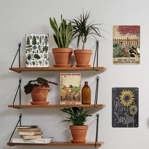Vista 4 de Póster vintage con placa de hierro y pintura para pared, diseño de perros y gatos, diseño divertido y novedoso para bar, gato, papel higiénico, sala