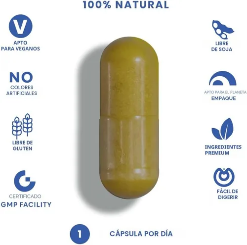 Vista 6 de Feelgood Company - Berberina - Alta absorción - equivalente a 2200 mg - Suplemento herbario - Baja glucosa en sangre - Ayuda al colesterol - 60