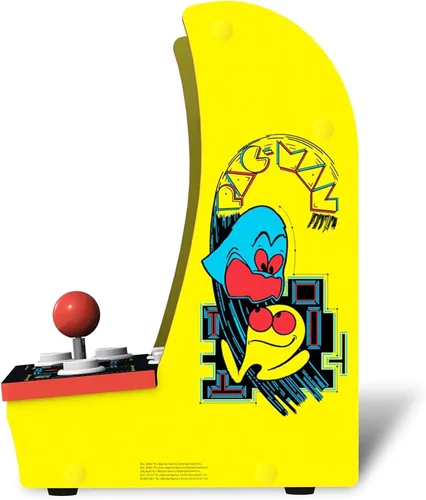 Vista 6 de Arcade1Up Pac-Man Countercade Countertop Arcade Machine with 3 Retro Games, 7" LCD Screen and Full Size Real Feel Joysticks and Buttons, Pantalla