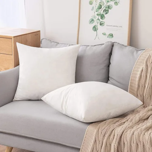 Vista 9 de MIULEE Juego de 2 fundas de almohada decorativas estilo bohemio, juego de 2 fundas de almohada decorativas, plumón y plumas para sofá, sala