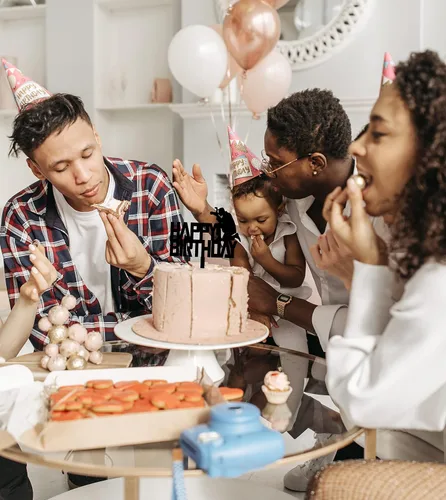 Vista 4 de Decoración de pastel de cumpleaños para fotógrafos, entusiastas de la fotografía, fiesta temática de baby shower, niños y niñas, suministros