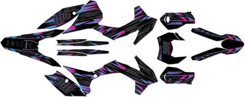 Vista 11 de Graphics Kit for KTM 200XC-W,250XC-W,300XC-W,450XCF-W and 500XCF-W (2016) Twitch Series Cyan 16 Mil - On/Off The Road - Dirt Pit Bike Sticker