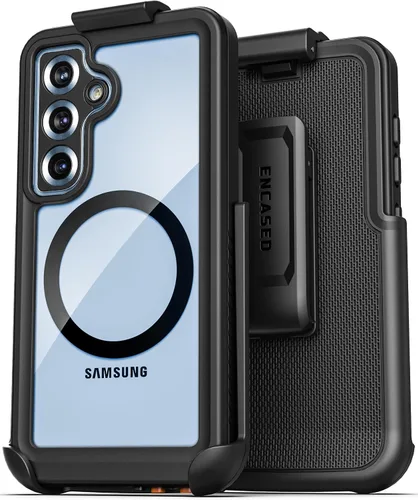 Vista 12 de Encased Funda impermeable para cinturón diseñada para Samsung Galaxy S24 Plus, funda protectora de cuerpo completo con protector de pantalla