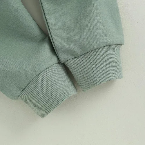 Vista 7 de YINGISFITM Conjunto de sudadera con cuello redondo y estampado para niña pequeña para otoño e invierno