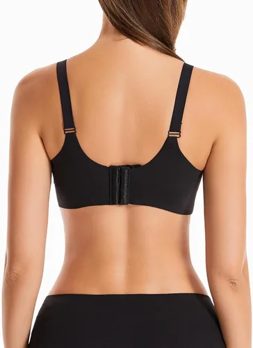 Vista 4 de Angelhood Paquete de 3 brasieres de lactancia para lactancia materna, suaves y sin costuras, brasier para dormir, bralette inalámbrico