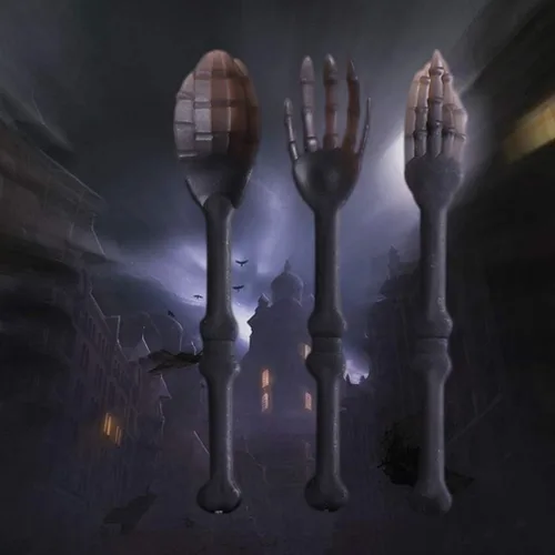 Vista 7 de NUOBESTY Juego de vajilla de Halloween, 3 piezas de calavera, tenedores, cucharas, cubiertos decorativos para fiesta, cocina, comedor, bar