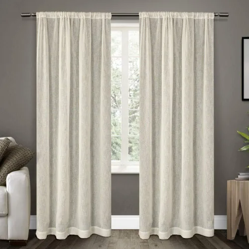 Vista 12 de Exclusive Home Aztec - Par de paneles de cortinas para interiores y exteriores con ojales, 54 x 96 pulgadas, Azure