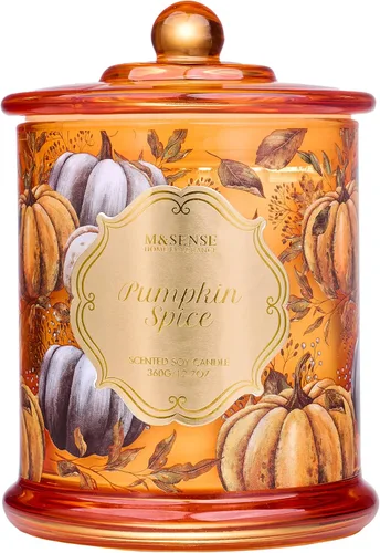 Vista 25 de M&SENSE Velas de Cítricos para el Hogar Aromáticas, Vela de Soja Orgánica Natural de 12.7oz 75 Horas de Larga Duración de Combustión Lenta, Vela