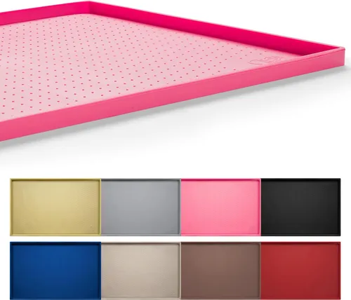 Vista 10 de Hubulk Tapete de alimentación para perros, 100% impermeable, de silicona de grado alimenticio, mantel individual para alimentos y agua para Negro