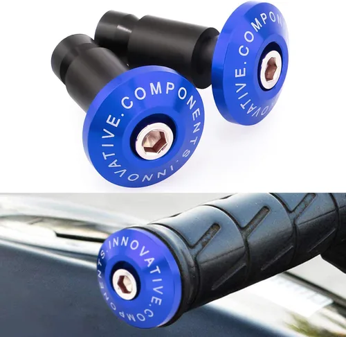 Vista 12 de GUAIMI Extremos de barra de motocicleta Street Bike 7/8" Agarres para manillar Tapones universales para motocicletas-Negro