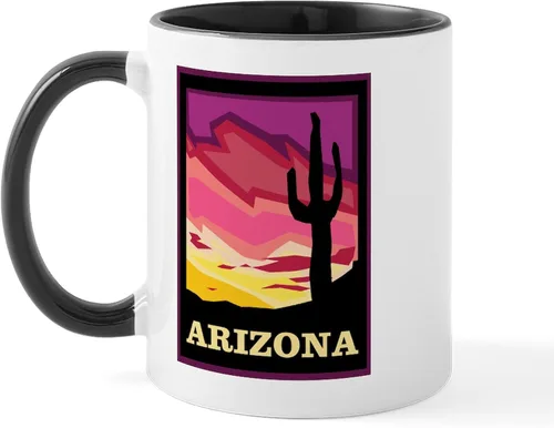 Vista 23 de CafePress ARIZONA Mugs Taza de café de cerámica de 11 oz (11.0 fl oz)
