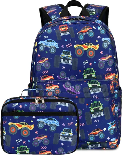 Vista 116 de CAMTOP - Conjunto de mochila y lonchera con estampados divertidos para niños de preescolar y primaria), Y0058-2