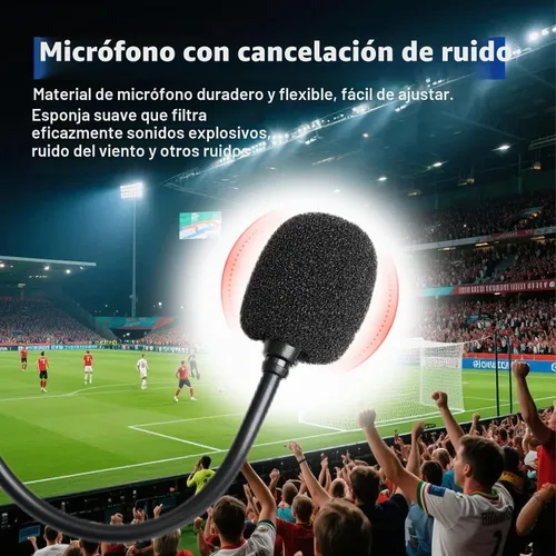 Vista 5 de V6 V4 - Auriculares de comunicación de árbitro de fútbol, con cable de 0.138 pulgadas, repuesto para auriculares Ejeas-v6 Pro, auricular FBIM