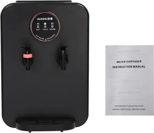 Vista 4 de Dispensador de enfriador de agua de carga superior, dispensador de enfriador de agua para encimera, 3 temperaturas, capacidad para botellas de 3 o 5