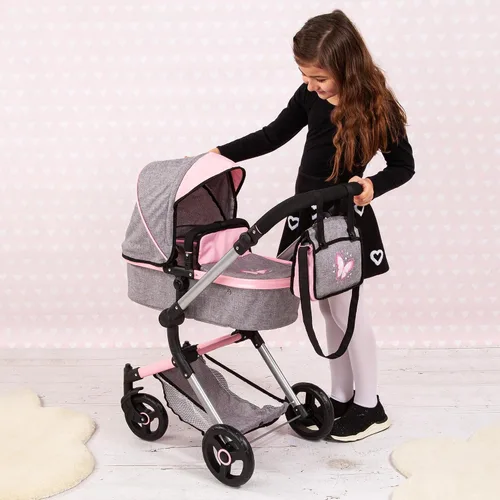 Vista 6 de Bayer Cochecito de muñeca versátil - Cochecito reversible para muñecas