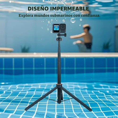 Vista 9 de Trípode para selfie stick de 64 pulgadas de bolsillo 3 4 4P para cámara GoPro, soporte extensible Xtra Muse de liberación rápida 1/4 pulgadas