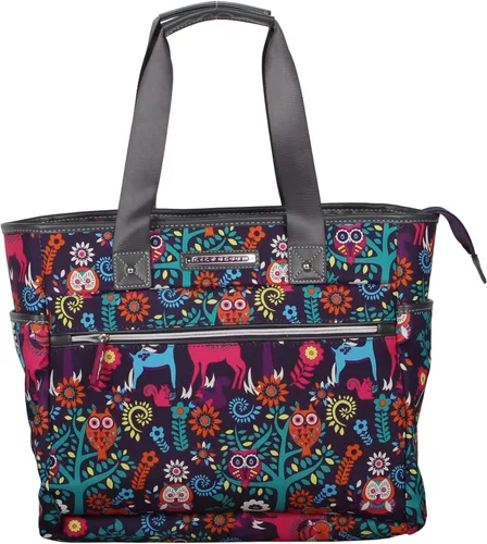 Vista 2 de Lily Bloom Bolso de mano Satchel Bolsos de hombro con asa superior Gran capacidad, Wildmaderas