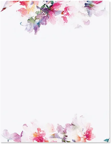 Vista 6 de Current Papel de Carta con Marco de Playa - Papeles de Papelería de Primavera con Borde Decorativo de Playa, Vacaciones Imprimibles, Bodas