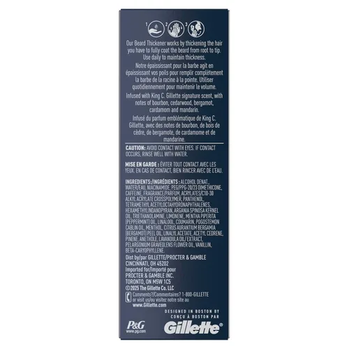 Vista 9 de King C. Gillette Espesante de barba formulado con complejo de vitamina B y cafeína, 1.7 onzas