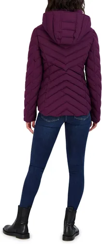 Vista 6 de Nautica Chaqueta acolchada ligera y elástica para mujer con capucha extraíble