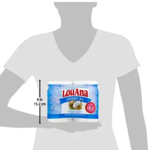 Vista 3 de Paquete de 6 – Aceite de coco Lou Ana 100% puro, 30.0 onzas líquidas