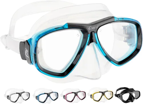 Vista 10 de Cressi Primera máscara de buceo con lentes inclinadas para buceo - Focus: Made in Italy