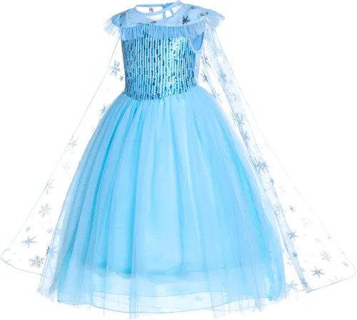 Vista 5 de Party Chili Disfraz de princesa para niñas con accesorios para niñas pequeñas