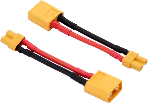 Vista 2 de 4pcs XT60 a XT30 macho hembra adaptador de conector RC con 16awg 2inch Wire (E18-4)